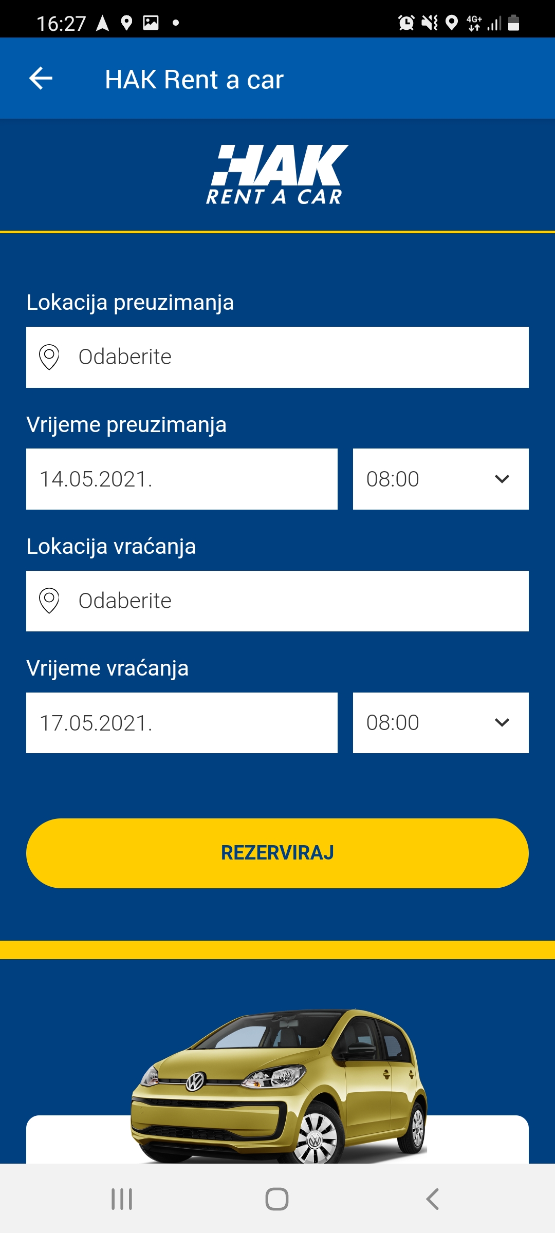 Nova funkcionalnost HAK Rent a car uslugu možete koristiti putem